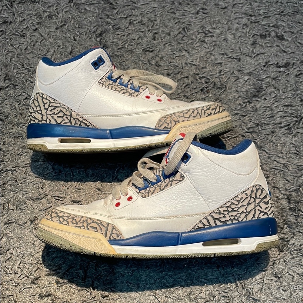 Jordan Kids White Blue Sneakers